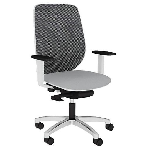 Fauteuil Okay Résille R07/250 Noir Base Aliminium