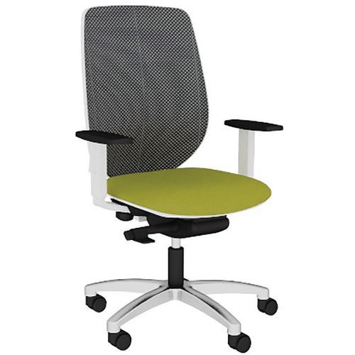 Fauteuil Okay Résille R07/250 Noir Base Aliminium