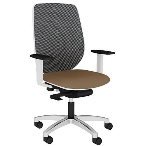 Fauteuil Okay Résille R07/250 Noir Base Aliminium