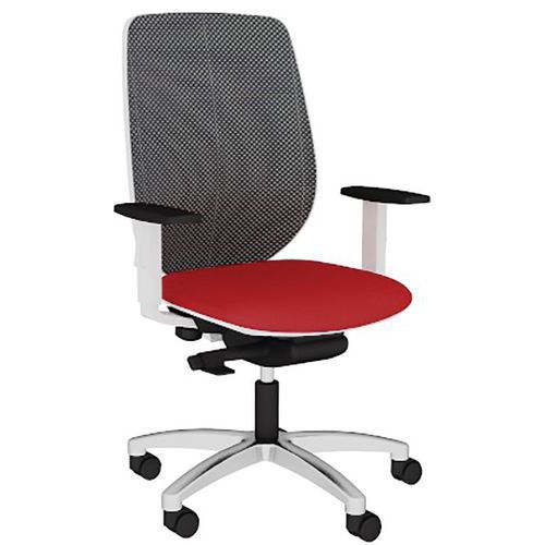 Fauteuil Okay Résille R07/250 Noir Base Aliminium
