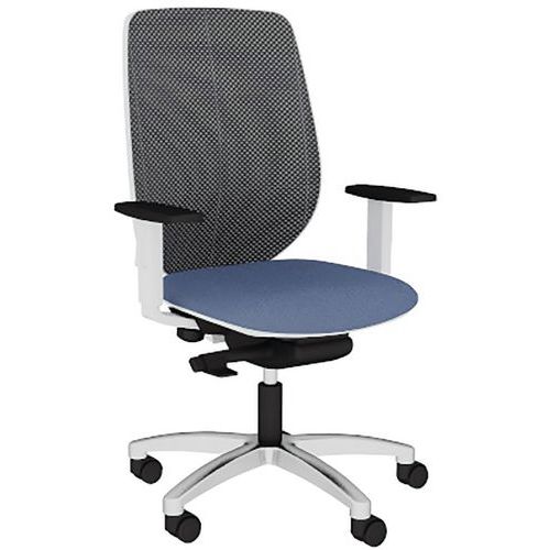 Fauteuil Okay Résille R07/250 Noir Base Aliminium