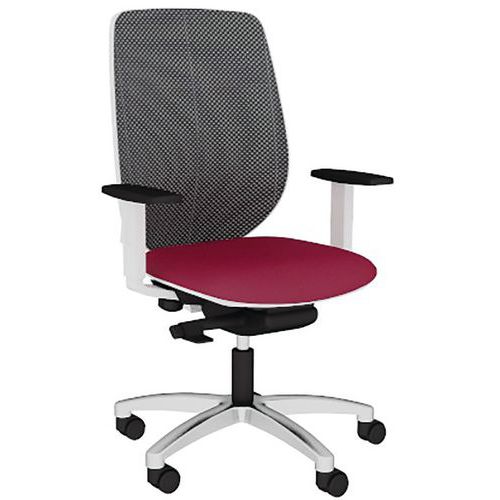 Fauteuil Okay Résille R07/250 Noir Base Aliminium