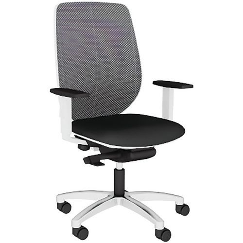 Fauteuil Okay Résille R07/250 Noir Base Aliminium