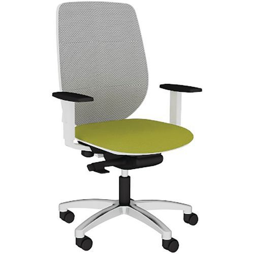 Fauteuil Okay Résille R07/251 Gris Base Aliminium