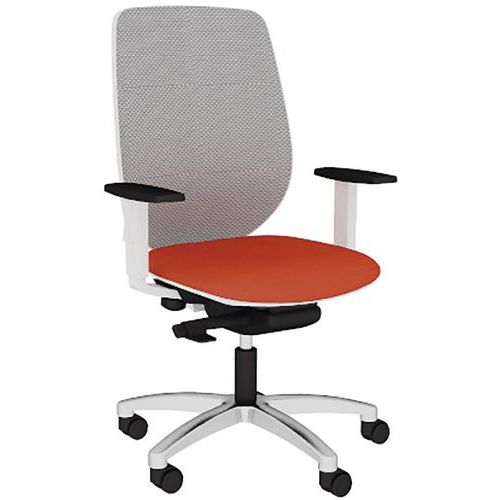 Fauteuil Okay Résille R07/251 Gris Base Aliminium