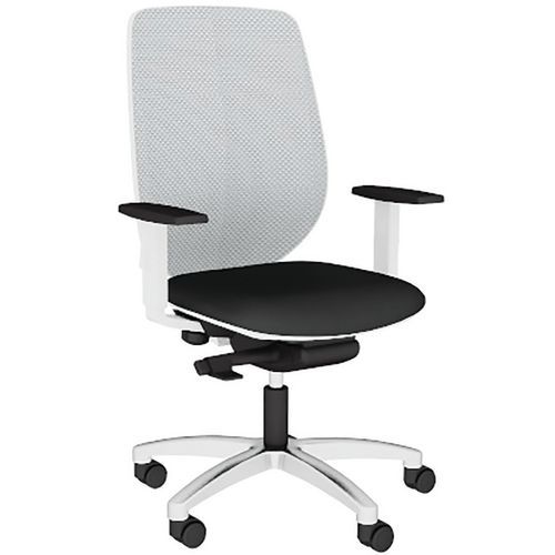 Fauteuil Okay Résille R07/252 Bleu Clair Base Aliminium