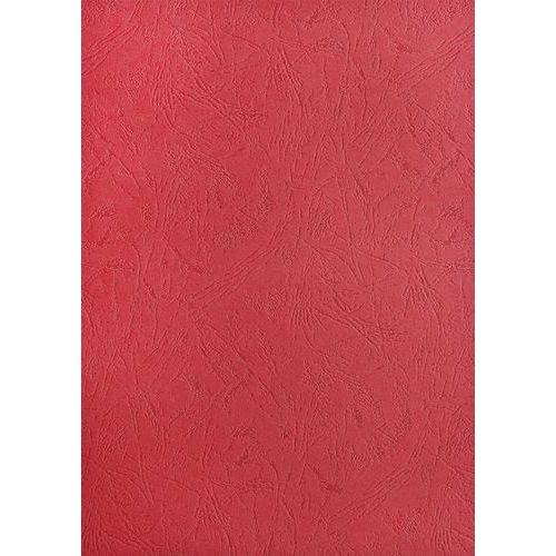 Pavo - 100 Cartons Veiné Cuir Rouge A4 250g/m² - Couverture Reliure Recyclable