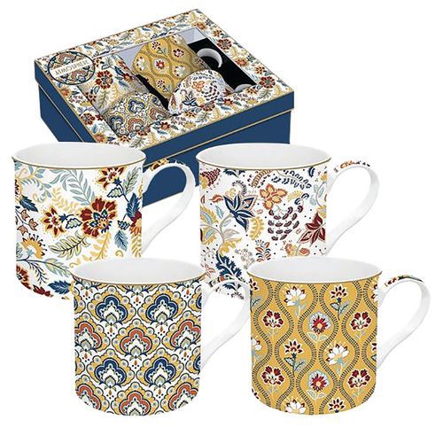 Coffret 4 Mugs 30 Cl Cachemire - Coffee Mania-easy Life