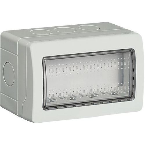 Boîtier Saillie Idrobox Ip 55 4 Modules Entrées Défonçables