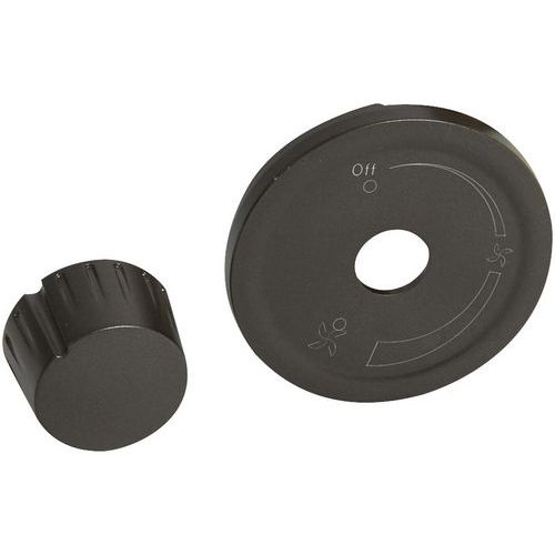 Enjoliveur Interrupteur Variateur Pour Ventilateur Graphite