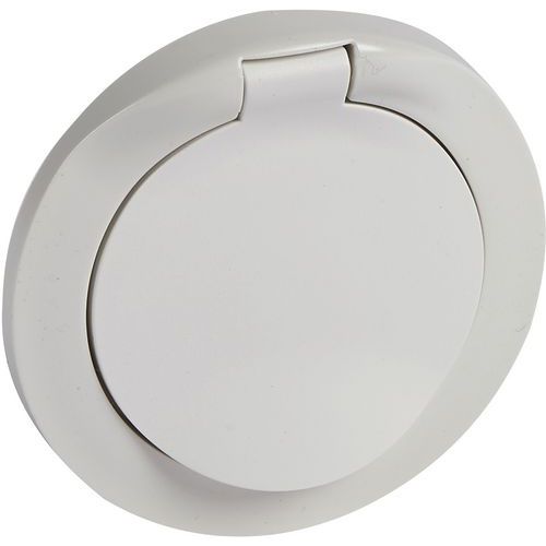 Enjoliveur à Volet Ip44 Pour Prise De Courant 2p+t Blanc