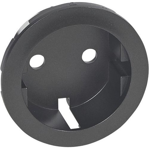 Enjoliveur Prise 2p+t Standard Germanique Graphite