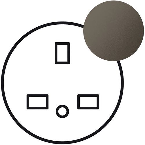 Enjoliveur Pour Prise De Courant 2p+t Standard Bs Graphite