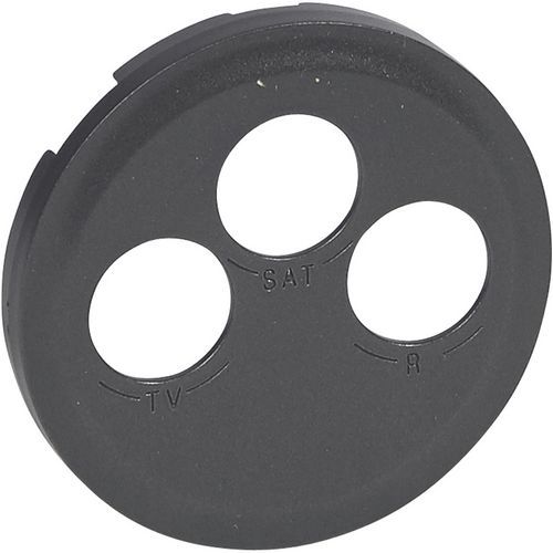 Prise Tv Finition Graphite à 53 Mm De Hauteur