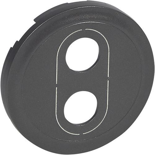 Enjoliveur Pour Prise Banana Simple Finition Graphite