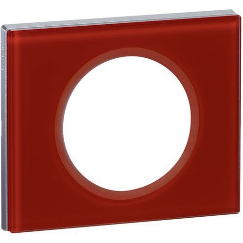 Plaque Celiane 1 Poste Verre Carmin