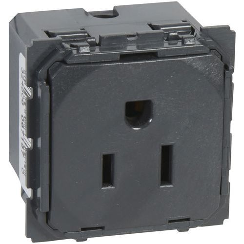 Prise De Courant Standard Américaine à 2 Pôles Avec Terre