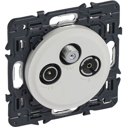 Prise Tv Rd Sat Complet Blanc