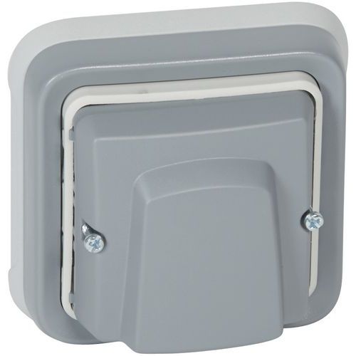 Sortie De Câbles Avec Bornier Plexo Complet Encastré Gris