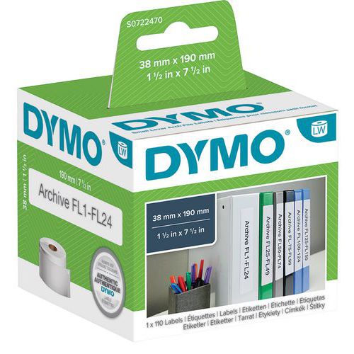 Dymo 1 Étiquette Pour Imprimantes à tiquettes Dymo Labelwriter