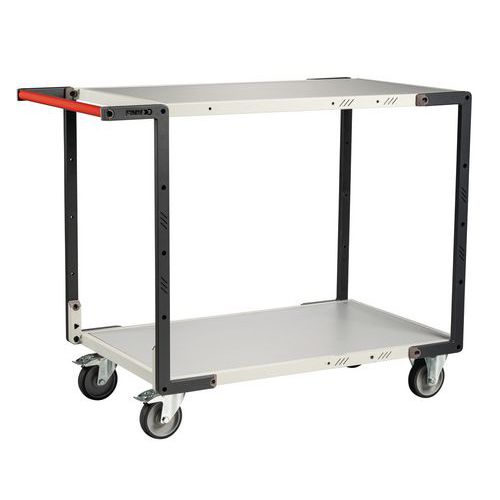 Fimm - Servante d'atelier 2 plateaux - 1000x600 mm - Charge 250kg - Livrée montée