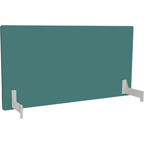 Adema+ Ecran Poste Double L160 Cm Acier Blanc/tissu Lagon