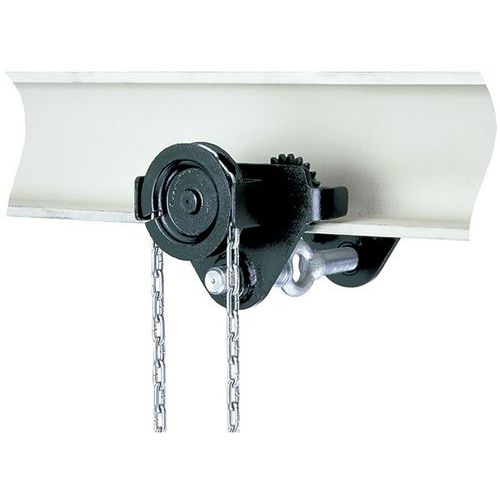 Chariot Porte Palan Htg à Chaîne 3m-cmu 2000kg Fer 66/220mm