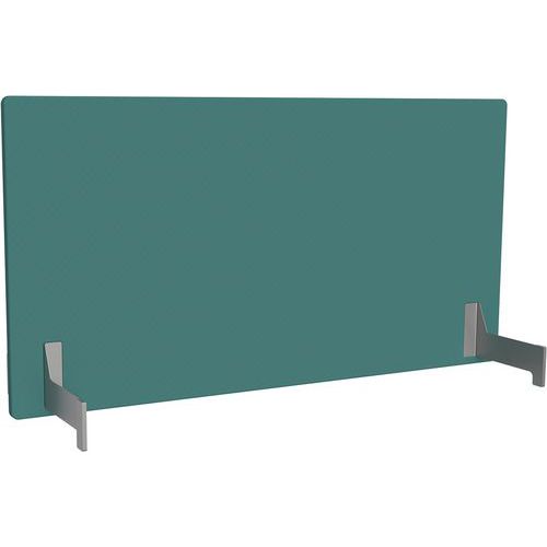 Adema+ Ecran Poste Double L160 Cm Acier Argent/tissu Lagon