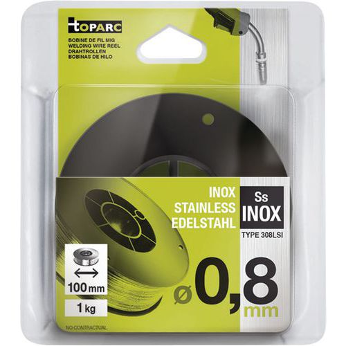Fil Plein Inox Er308lsi Et Bobine S100 / 1 Kg