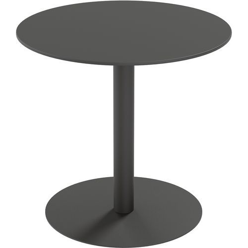 Table D'extérieur Cross Ronde Ã˜80cm H75cm - Plateau Noir