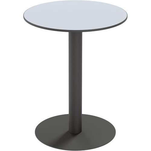 Table D'extérieur Cross Ronde Ã˜60cm H75cm - Plateau Gris