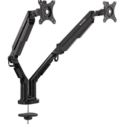 Novus - Double Bras Articulé Vantage Premium - Vérin à Gaz - Noir - Charge 2-9kg - Jusqu'à 36 pouces - Ergonomique