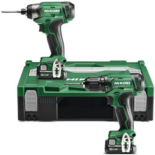 Hitachi 1 Pack Perceuse Visseuse Sans-fil 12v Kc12dawaz