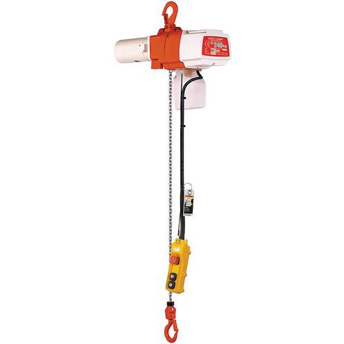 Palan électrique KITO ED10S 230V - Force 100kg - Levage 3m - Monophasé IP54