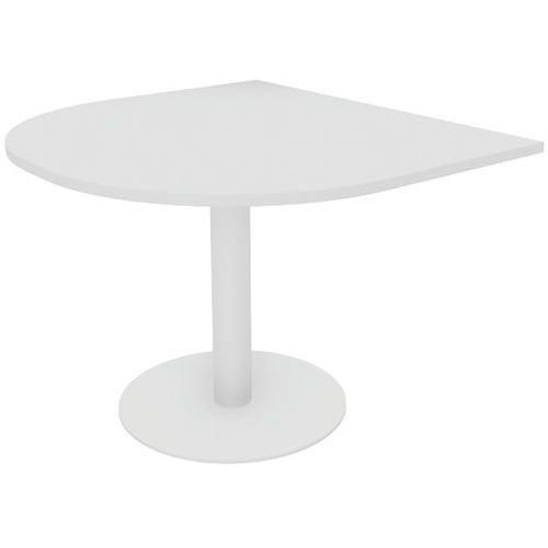 Table De Base Meeting 110x102 Blanc 25mm Piet. Tulipe Blanc