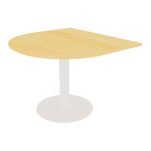 Table De Base Meeting 110x102 Hetre 25mm Piet. Tulipe Blanc