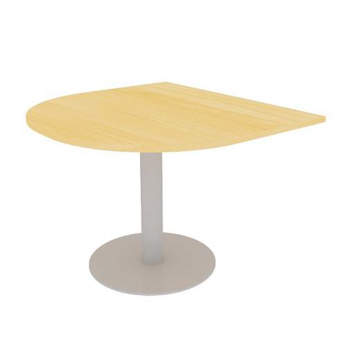 Table De Base Meeting 110x102 Hetre 25mm Piet. Tulipe Alu