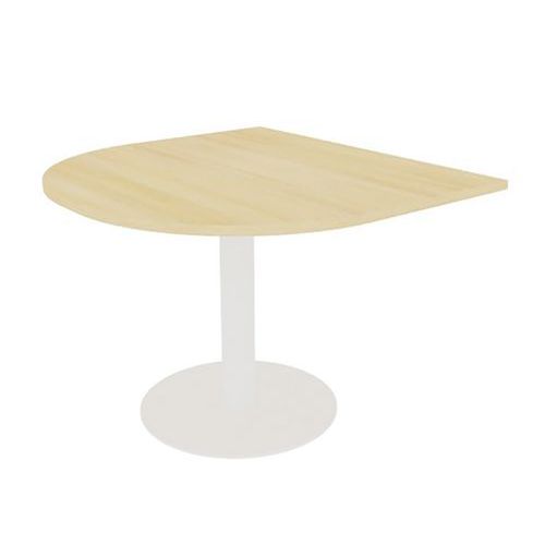 Table De Base Meeting 110x102 Chene 25mm Piet. Tulipe Blanc