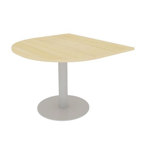 Table De Base Meeting 110x102 Chene 25mm Piet. Tulipe Alu