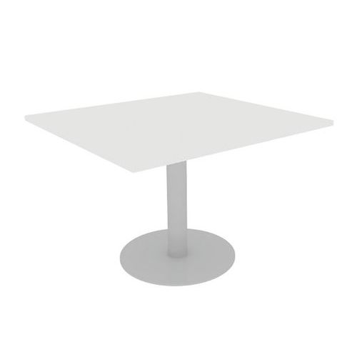 Table Extension Meeting 110x102 Blanc 25mm P. Tulipe Alu