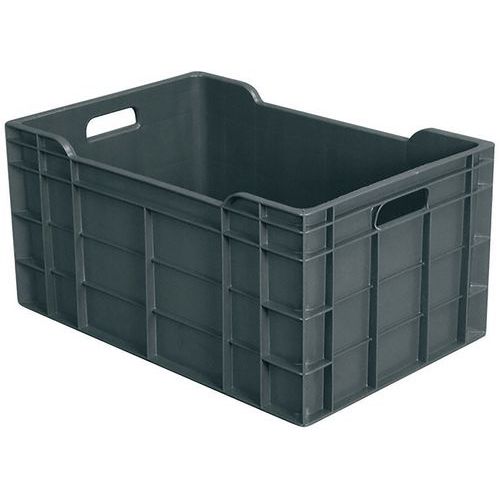 Caisse 600 X 400 Pleine 60 L - Gris