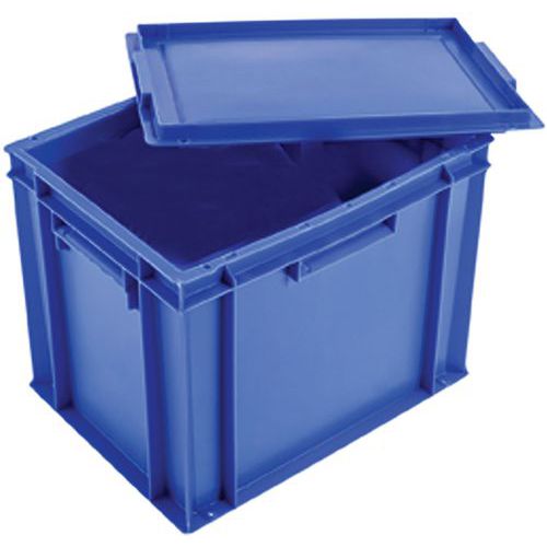 Bac Plein 27 L Avec Couvercle - Bleu