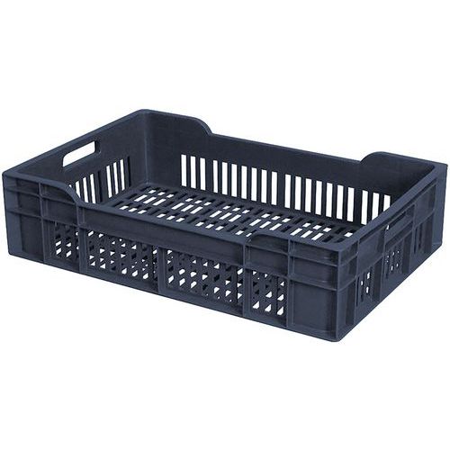 Caisse 600 X 400 Ajourée 25 L - Gris