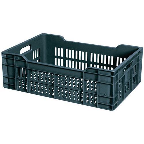 Caisse 600 X 400 Ajourée 40 L - Gris