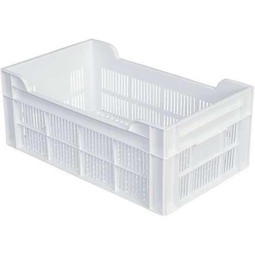 Caisse 500 X 300 Ajourée 20 L - Blanc