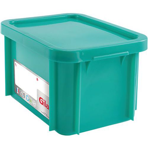 Bac Gerbable Haccp 15l Vert 395x295x215 + C Ouvercle - Pp -