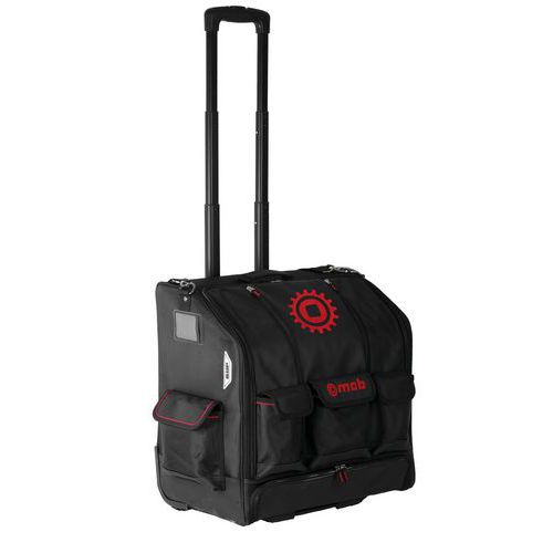 MOB - Trolley Textile B'Up Vide Noir - 600mm Hauteur - 50kg Charge Maxi - 4 Compartiments - Rangement Outils