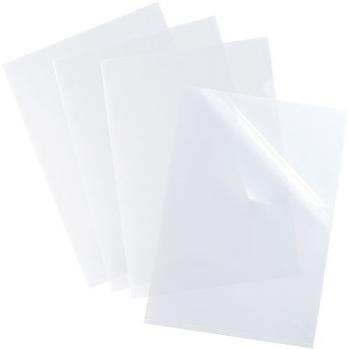 Pochette Coin Lisse Incolore A4 Pp120