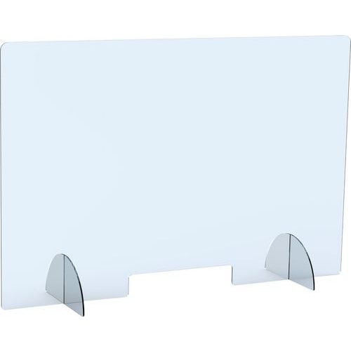 Panneau Protection De Comptoir 98x68 Cm + Passe Docs 6 Cm