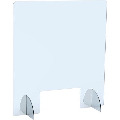 Panneau Protection De Comptoir 68x75 Cm + Passe Docs 15 Cm